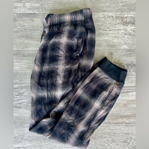 Plaid Men’s PJ Bottoms in Black and Gray